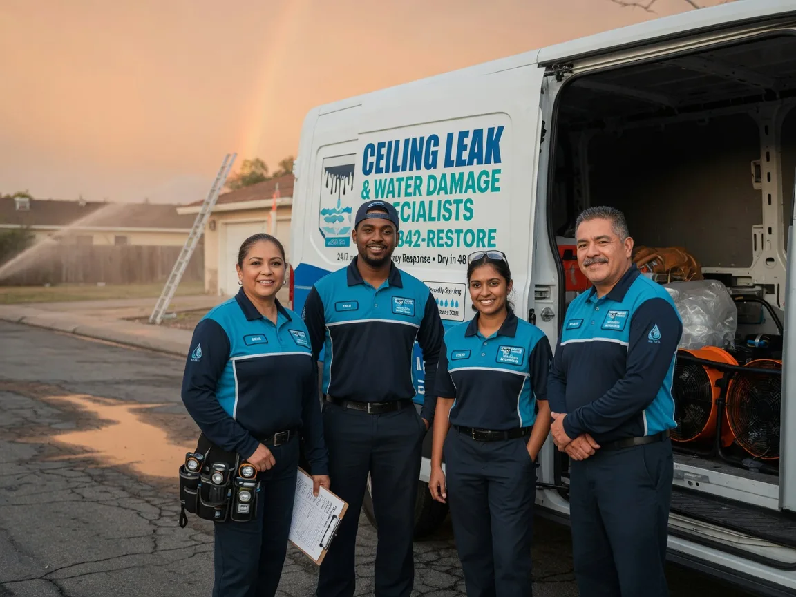 Ceiling Leak Cleanup company in Damon, TX